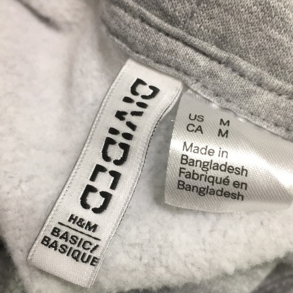 H&M Divide, pull over, gray, long sleeve, Hooded sweatshirt,Size medium - Picture 8 of 10
